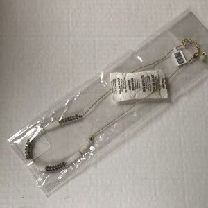 Grey  and White Beaded necklace